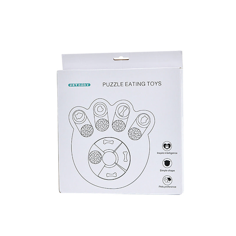 Dog Slow Feeder Turntable Bowl — Interactive Puzzle Feeding