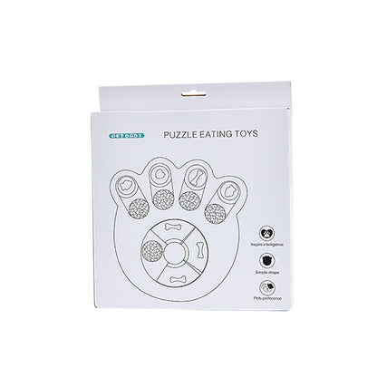 Dog Slow Feeder Turntable Bowl — Interactive Puzzle Feeding