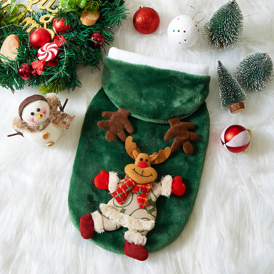 Christmas Flannel Pet Costume