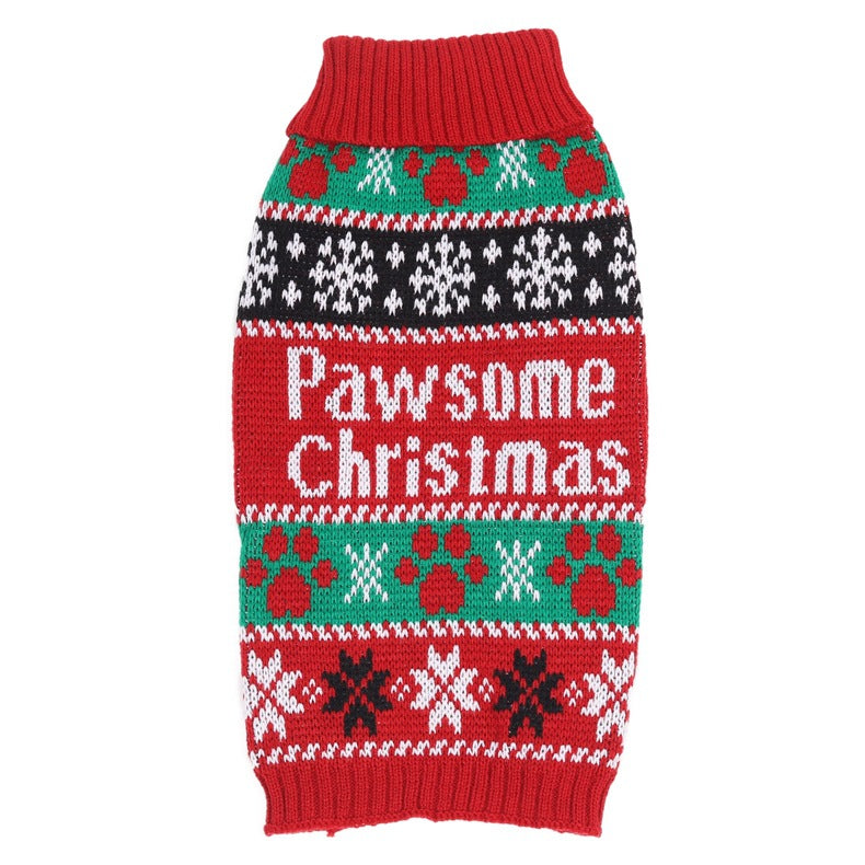 Winter Knit Dog Sweater