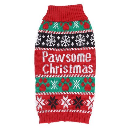 Winter Knit Dog Sweater