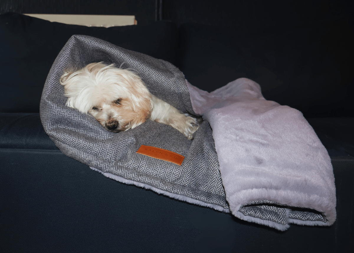 Luxury Washable Herringbone Dog Blanket | Balmoral