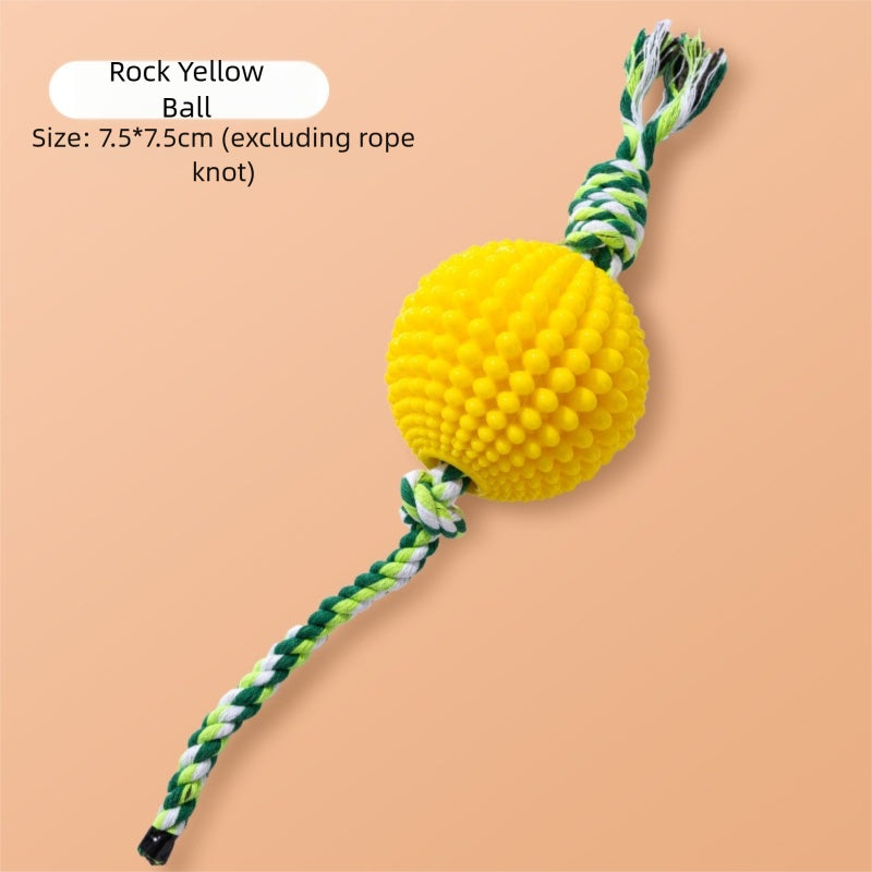Corn Knot Rope Dog Chew Toy — Teeth Cleaning & Tug Play