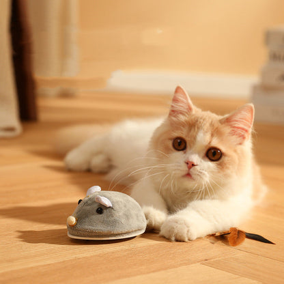 Electric Mouse Cat Stick Toy — USB Rechargeable
