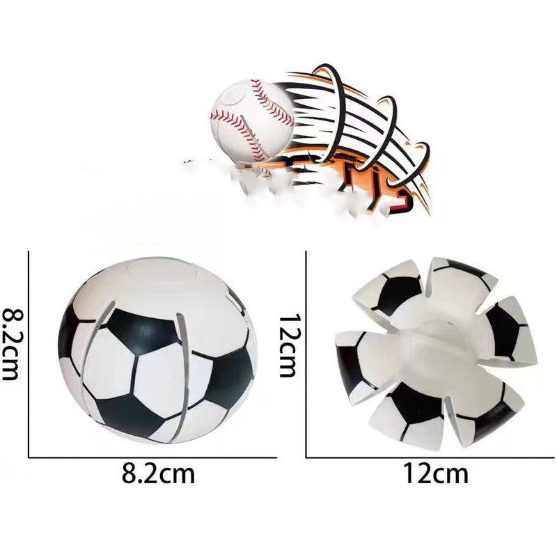 Elastic Step Ball Outdoor Dog Toy — Football, Basketball & Baseball