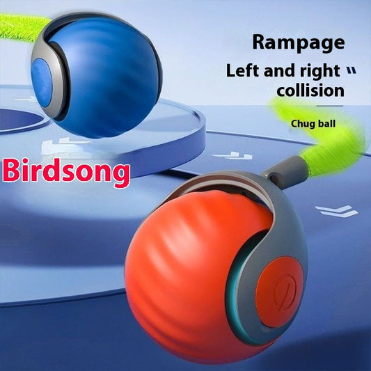 Bite-Resistant Squeaky Ball Toy for Cats & Dogs