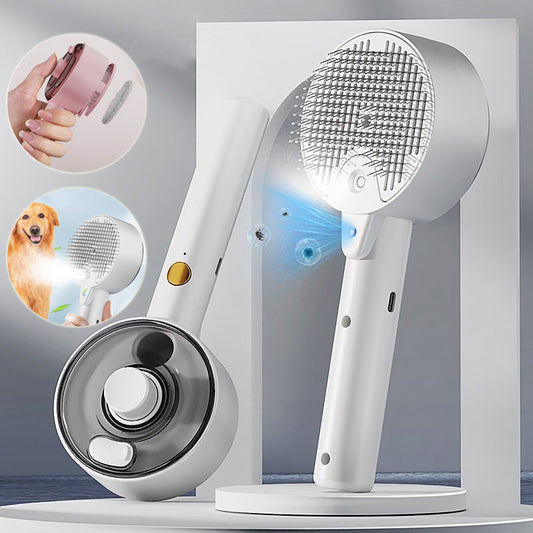 Pet Spray Massage Grooming Comb with UV Sterilisation