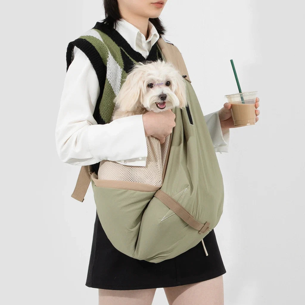 Portable Crossbody Pet Sling Carrier Bag