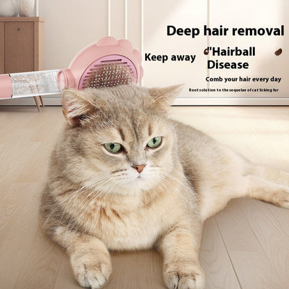 Self-Cleaning Spray Grooming Brush — 2-in-1 Comb & Deshedder