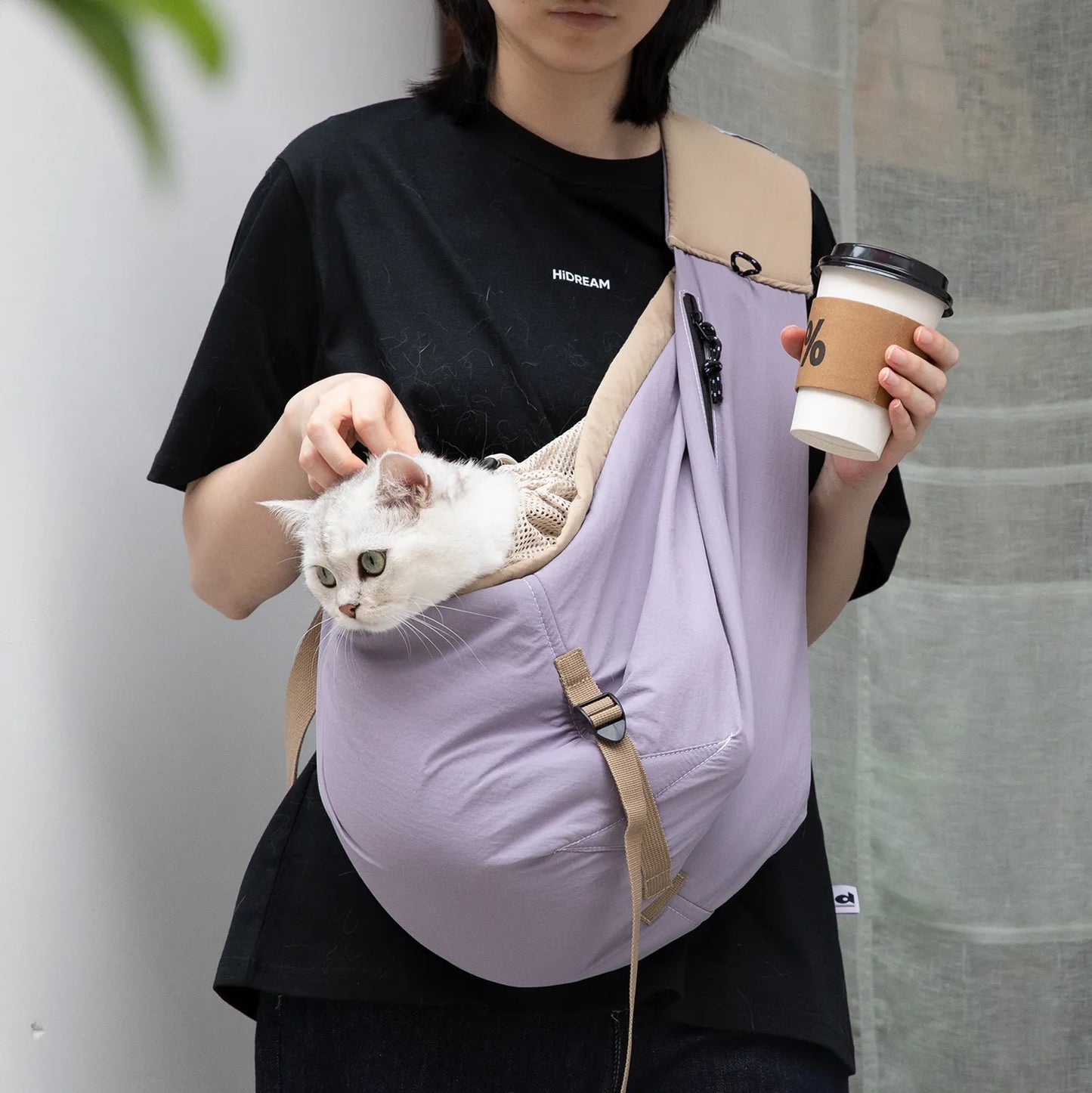 Portable Crossbody Pet Sling Carrier Bag