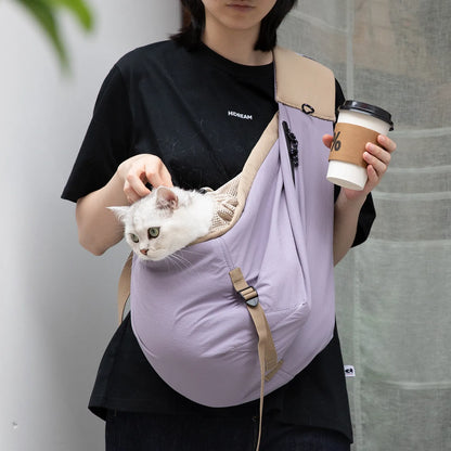 Portable Crossbody Pet Sling Carrier Bag