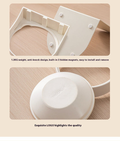Elevated Ceramic Cat Bowl — Tilted Design for Cervical Health