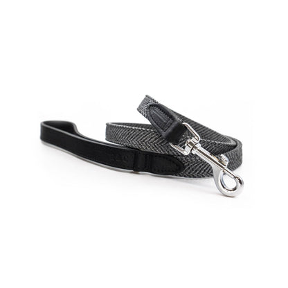 Herringbone & Leather Lead - Balmoral