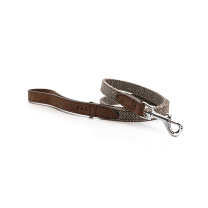 Herringbone & Leather Lead - Lincoln