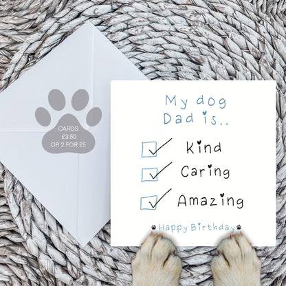 My dog dad is…card