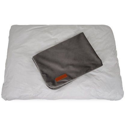 Luxury Memory Foam Crate Bed With Removable Covers | Grey