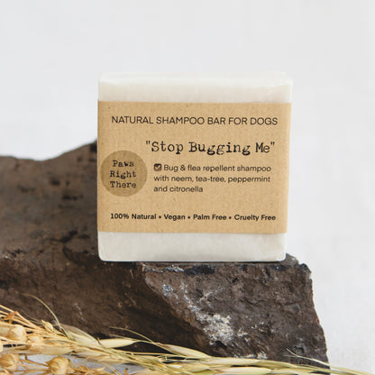Stop Bugging Me Natural Dog Shampoo Bar with Neem & Citronella – 80g