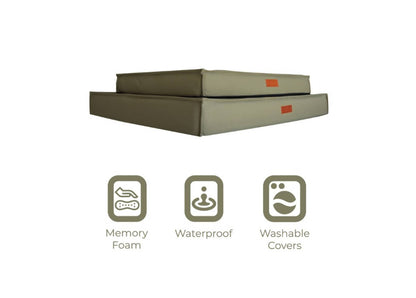 Waterproof & Memory Foam Dog Bed With Removable Covers | Henley