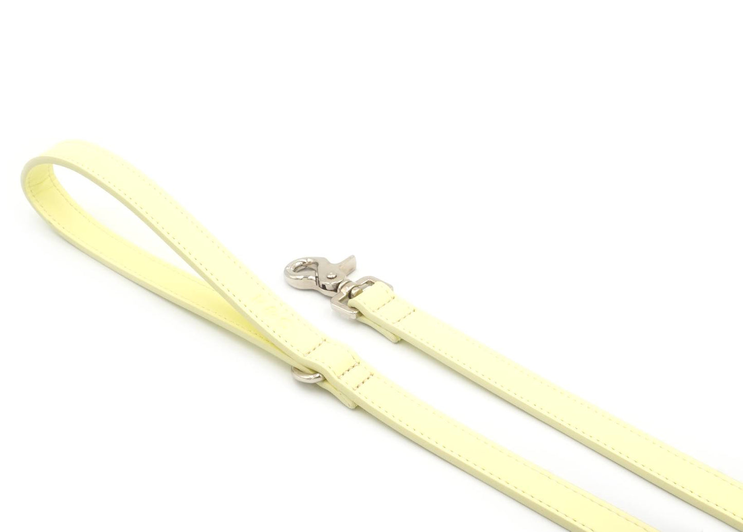 Yellow Leather Dog Lead
