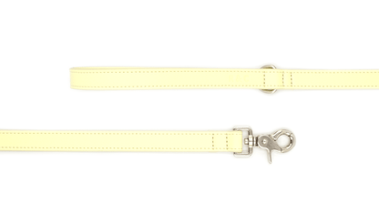 Yellow Leather Dog Lead
